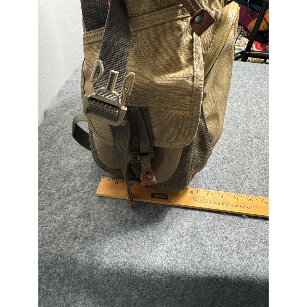 Eddie Bauer Adventurer All-Around Backpack Leather & Nylon Leather Accents - Picture 9 of 9